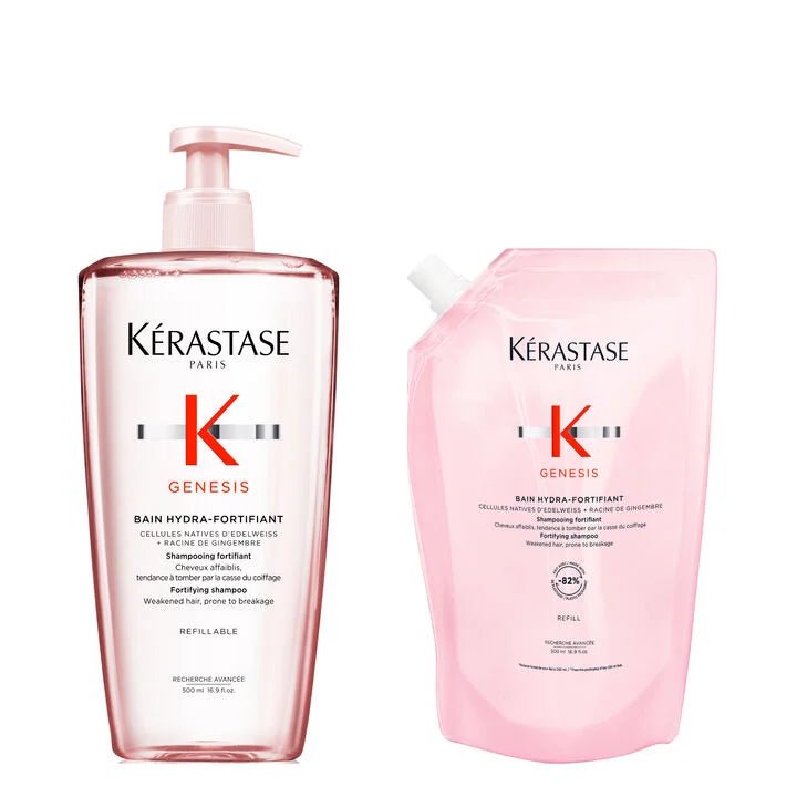 Kit kérastase shampoo bain hydra-fortifiant com refil